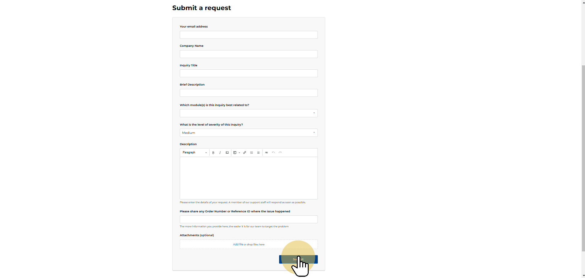 Click "Submit"