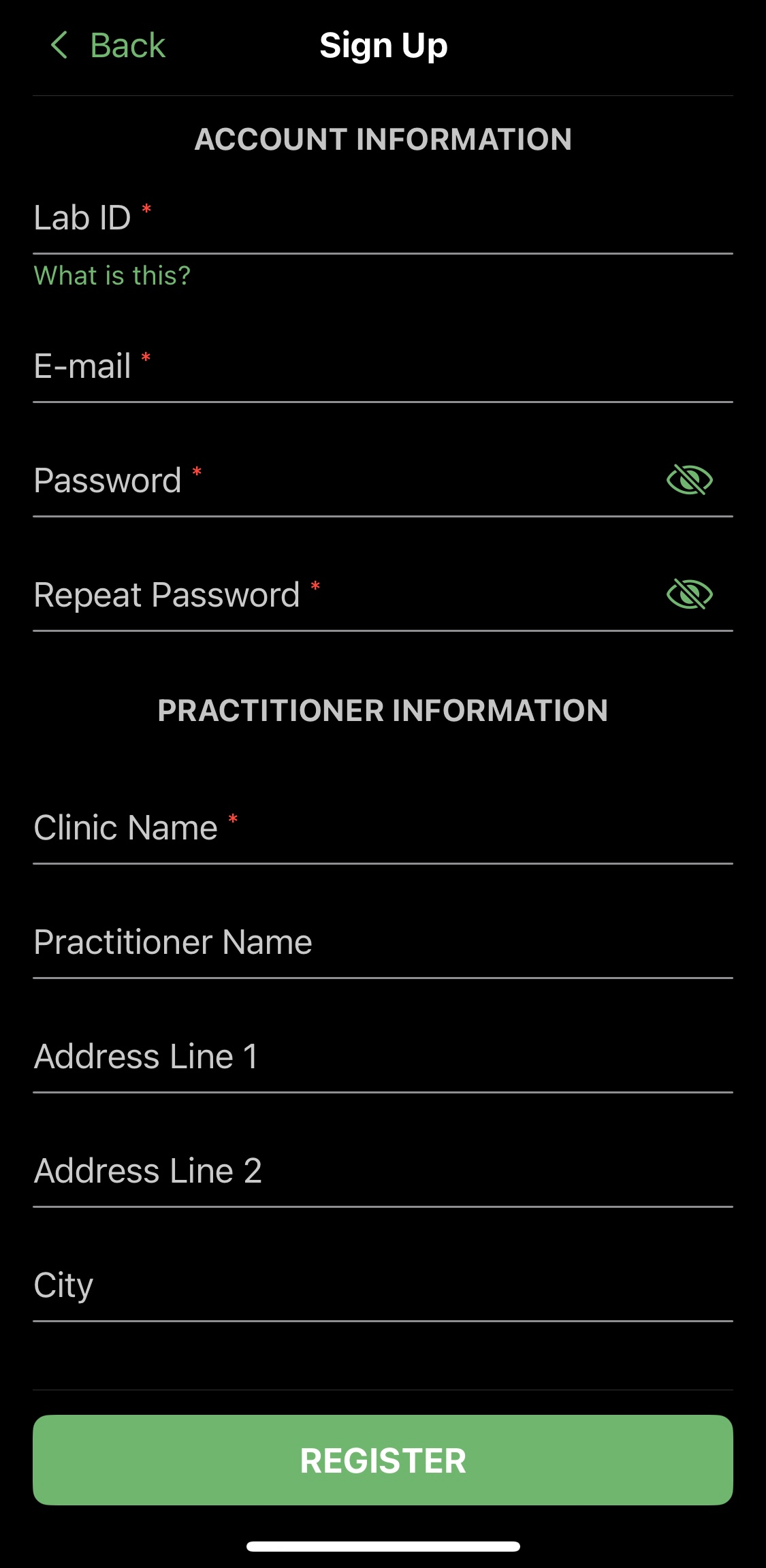 Creating An Account