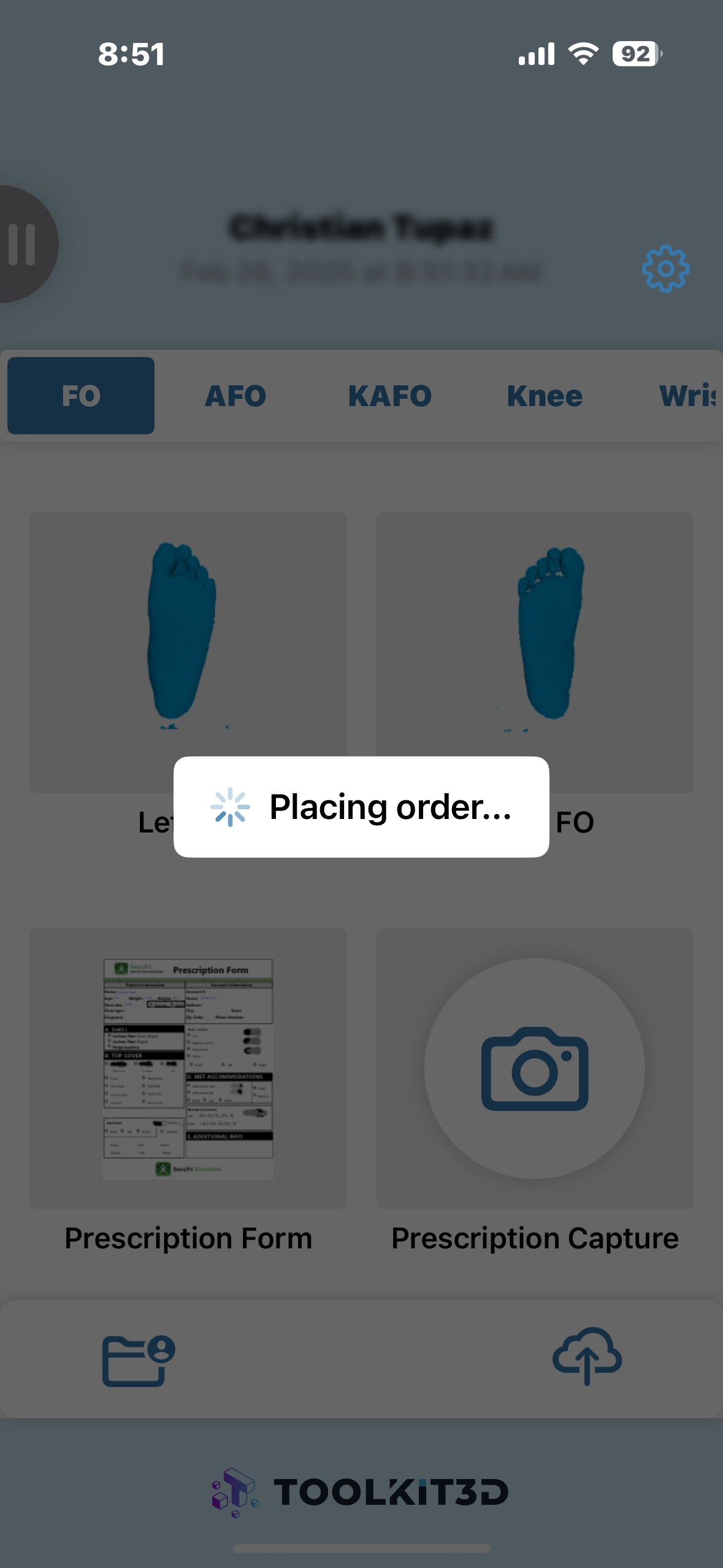 Place Order