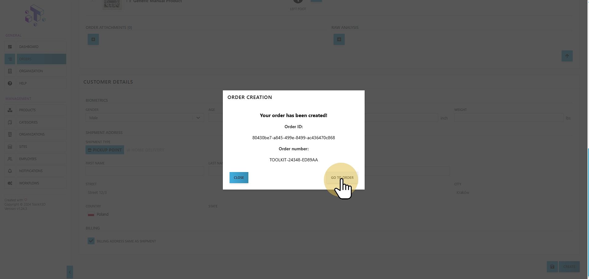 Order Created